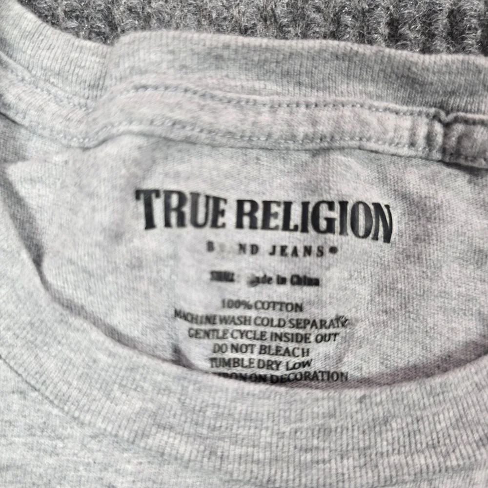 True Religion Shirt Mens Small Gray Buddha 2002 Fashion For Senses Graphic‎ Tee